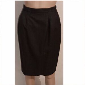 Talbots Black Wool Skirt Size 6P